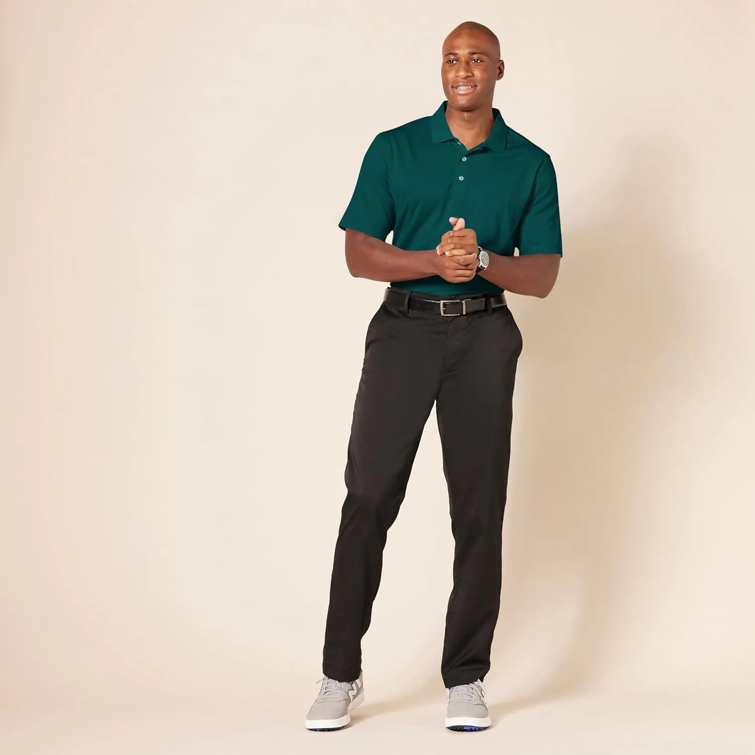 Amazon Essentials Men's Golf Polo Shirt, Moisture-Wicking Quick Dry, Short Sleeve