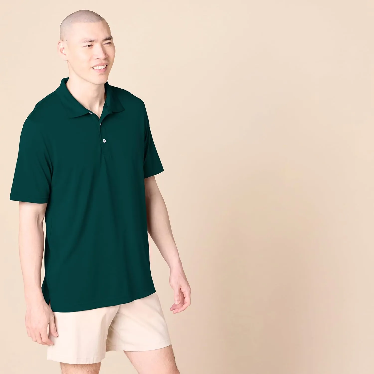 Amazon Essentials Men's Golf Polo Shirt, Moisture-Wicking Quick Dry, Short Sleeve
