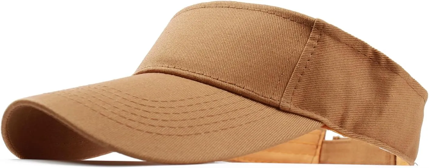 ANDICEQY Sport Sun Visor Hats Adjustable Empty Top Baseball Cap Cotton Ball Caps for Women and Men