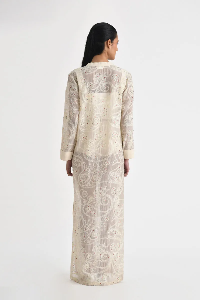 ASKOS EMBROIDERED TUNIC WITH SLIP