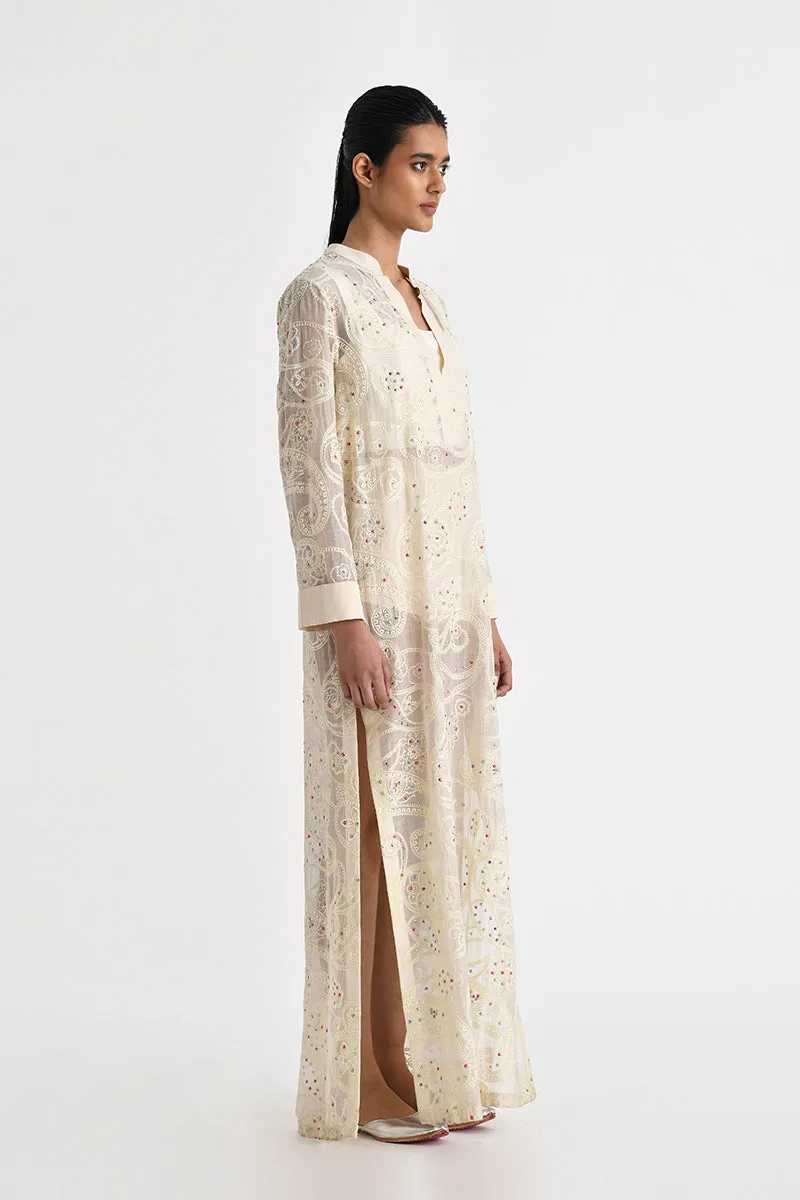 ASKOS EMBROIDERED TUNIC WITH SLIP