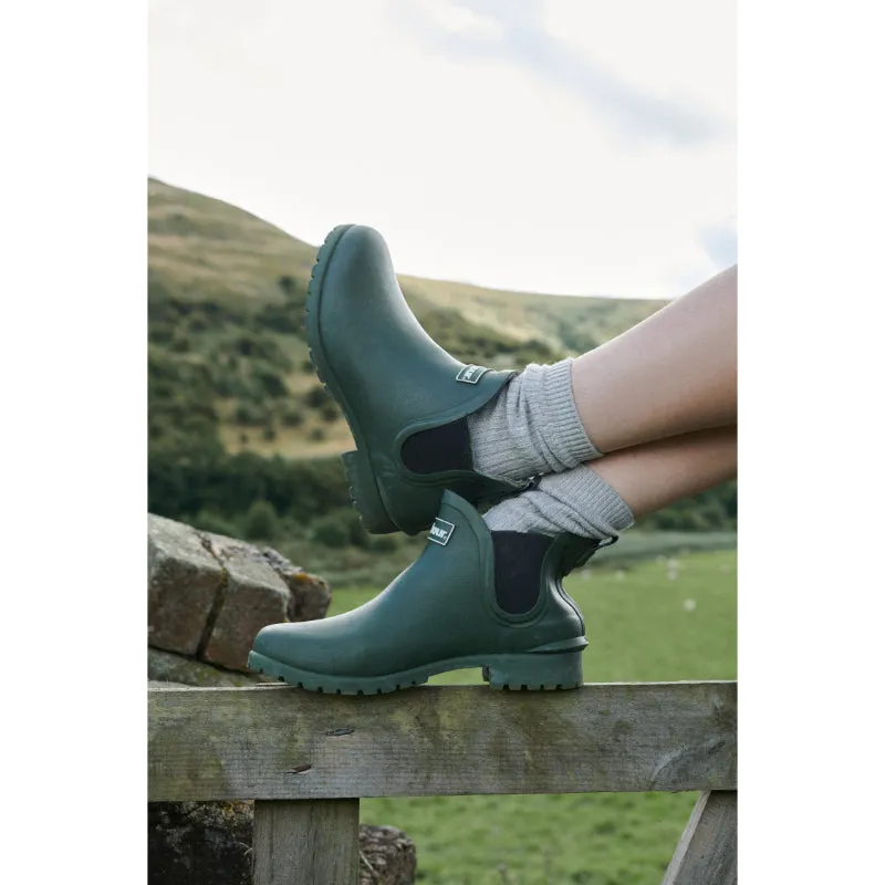 Barbour Wilton Ladies Wellington Chelsea Boot - Olive