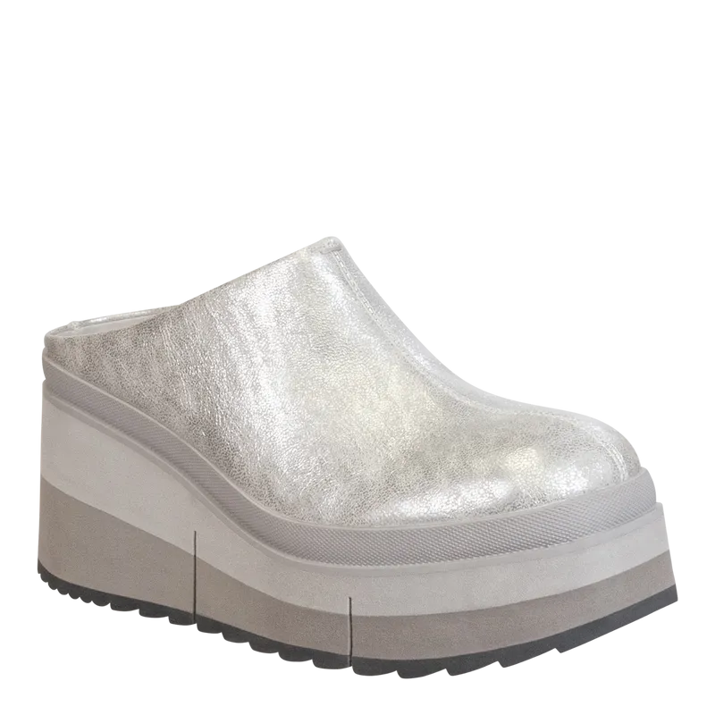 Coach Platform Slip-Ons • Silver