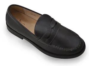 Cole Haan 14221 100% Leather Upper Boy's Shoe - Penny Loafer - Black