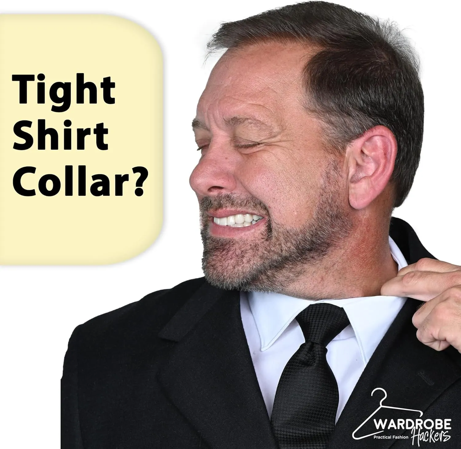 Collar Extenders for Mens Shirts Soft Elastic Neck Relief Tight Collars for Dress Shirts Button Expanders