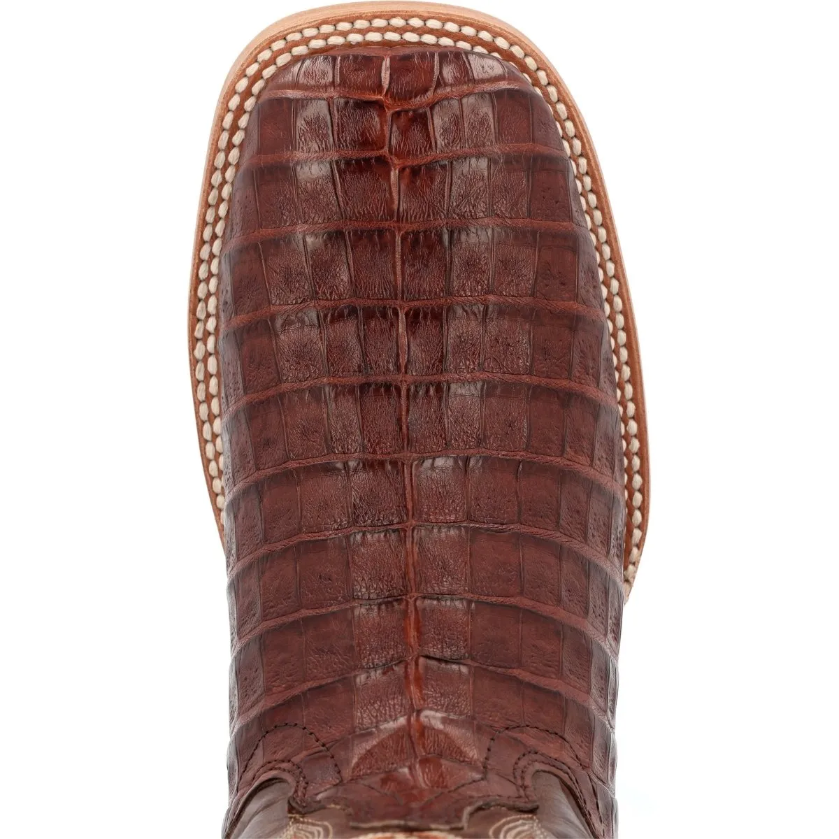 Durango PRCA Collection Caiman Belly Men's Western Boots Ddb0471 In Cognac And Cigar