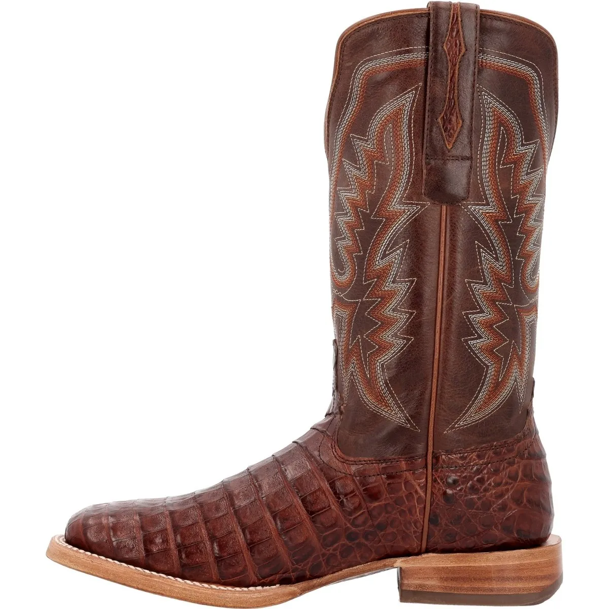 Durango PRCA Collection Caiman Belly Men's Western Boots Ddb0471 In Cognac And Cigar