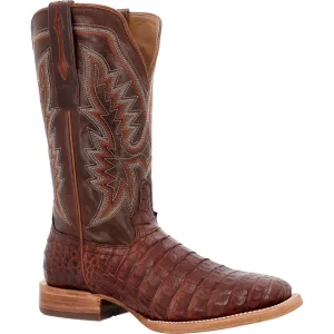 Durango PRCA Collection Caiman Belly Men's Western Boots Ddb0471 In Cognac And Cigar