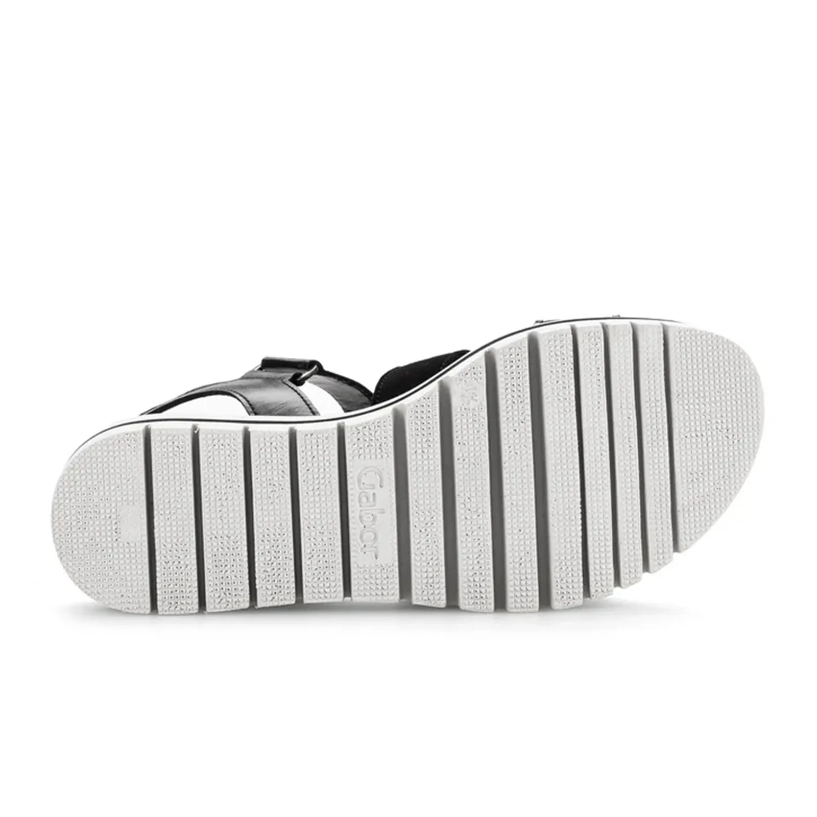 Gabor 44620-27 Platform Wedge Sandal (Women) - Schwarz Lack/Samtchevreau