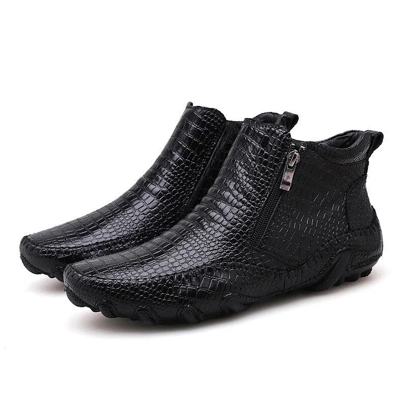 Hnzxzm Genuine Leather Shoes Men Chelsea Boots Autumn Early Winter Ankle Boots Casual Cow Leather Male Shoes Black Footwear A1265