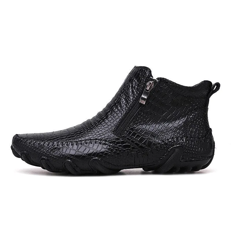 Hnzxzm Genuine Leather Shoes Men Chelsea Boots Autumn Early Winter Ankle Boots Casual Cow Leather Male Shoes Black Footwear A1265