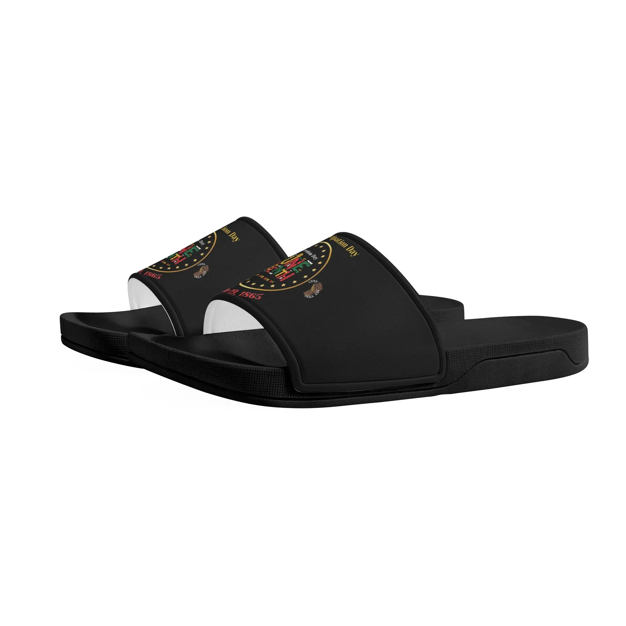 Juneteenth Celebration Womens Slide Sandals