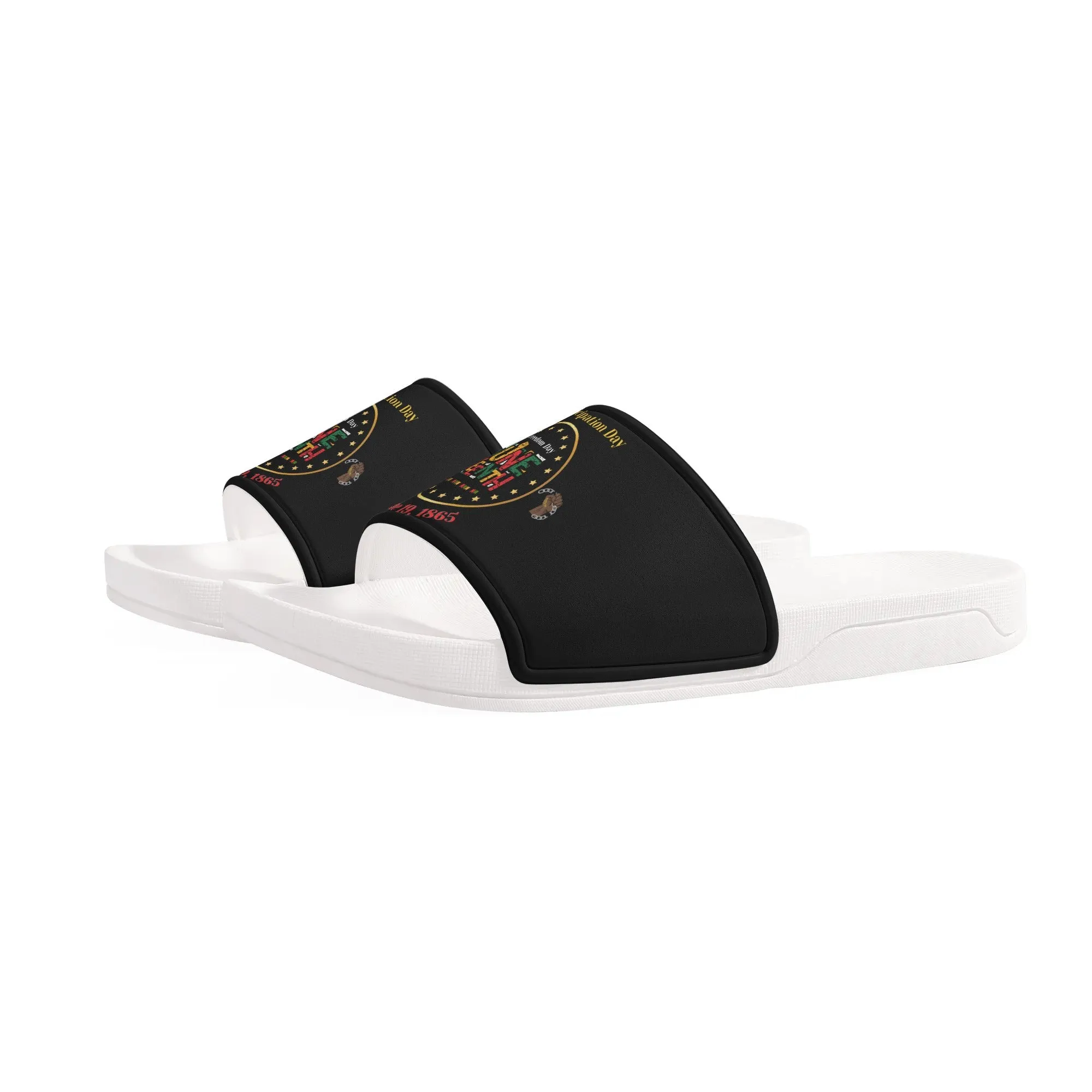 Juneteenth Celebration Womens Slide Sandals