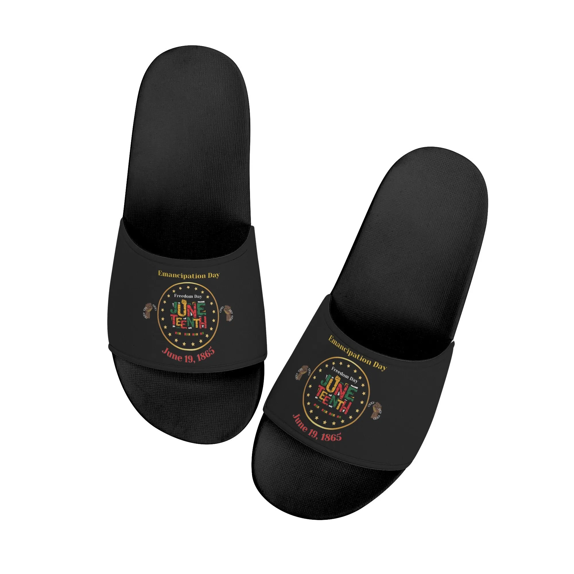 Juneteenth Celebration Womens Slide Sandals