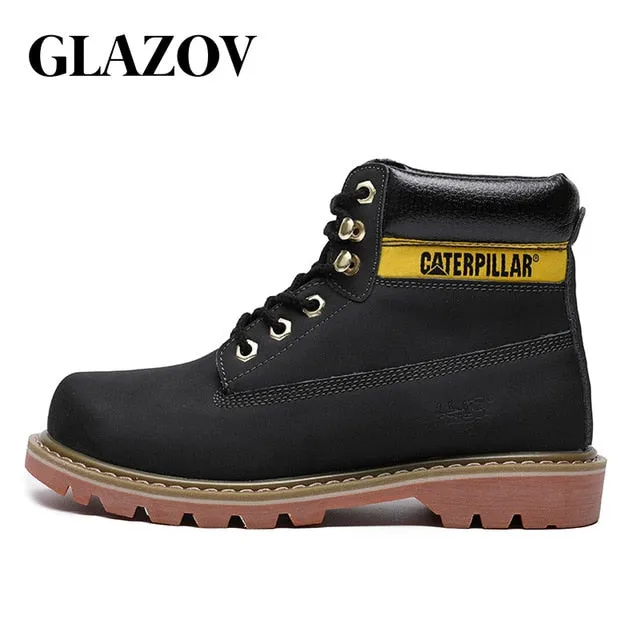 Men Shoes Casual Fashion High Boots For Man Brown