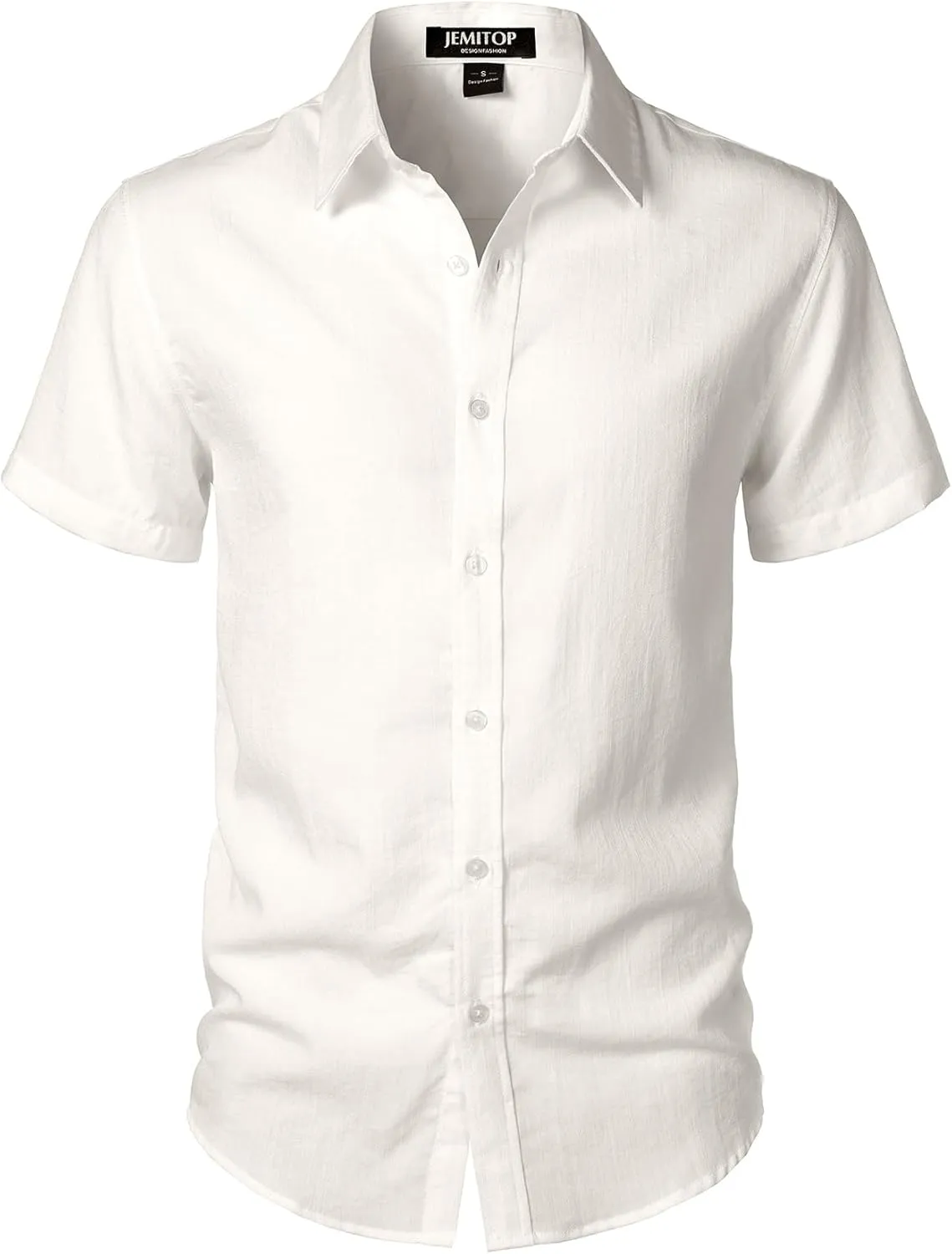 Men's Stretch Textured Short Sleeve Button Down Shirts Summer Casual Beach Wedding Vacation Shirt
