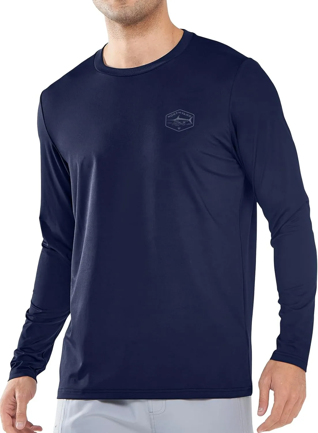 NORTHYARD Men's UPF 50  Sun Protection Shirts Long Sleeve Swim Beach Rash Guard SPF Quick Dry Lightweight UV Fishing T-Shirt