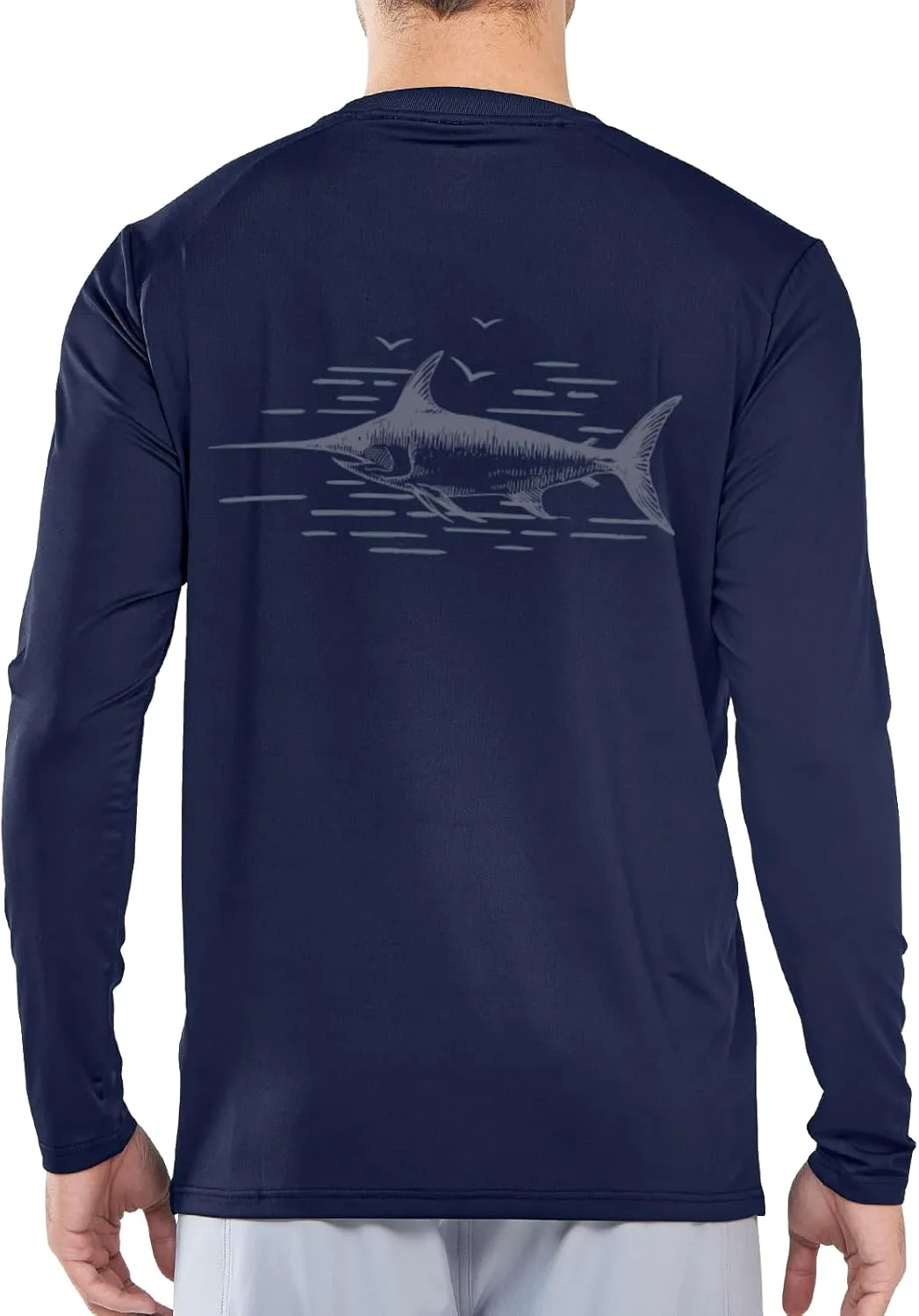 NORTHYARD Men's UPF 50  Sun Protection Shirts Long Sleeve Swim Beach Rash Guard SPF Quick Dry Lightweight UV Fishing T-Shirt