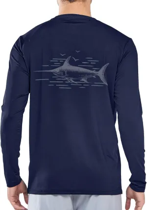 NORTHYARD Men's UPF 50  Sun Protection Shirts Long Sleeve Swim Beach Rash Guard SPF Quick Dry Lightweight UV Fishing T-Shirt