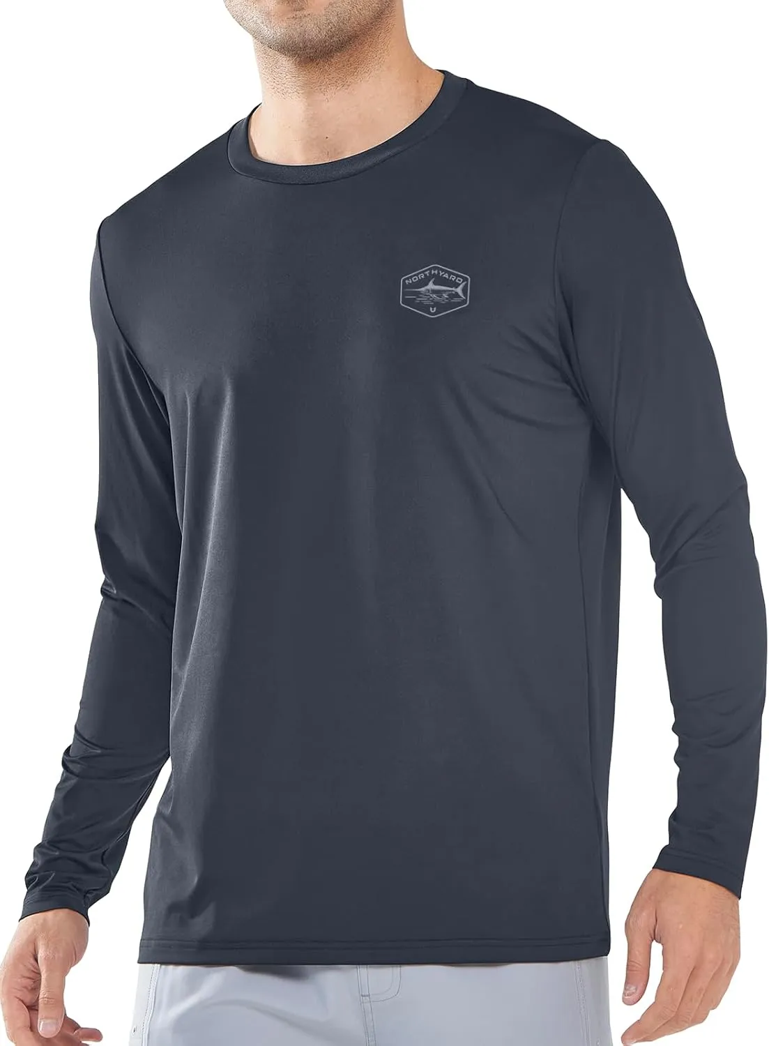 NORTHYARD Men's UPF 50  Sun Protection Shirts Long Sleeve Swim Beach Rash Guard SPF Quick Dry Lightweight UV Fishing T-Shirt