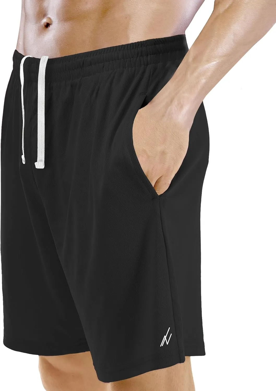 NY Threads 3 Pack Men's Athletic Shorts Quick Dry Lightweight Workout Running Gym Shorts with Pockets