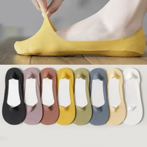 Plus Size Cool Fabric No Show Socks(8 Pairs)