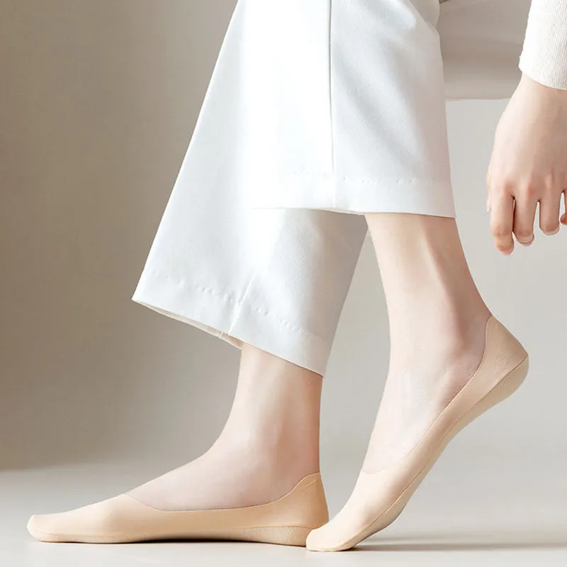 Plus Size Cool Fabric No Show Socks(8 Pairs)