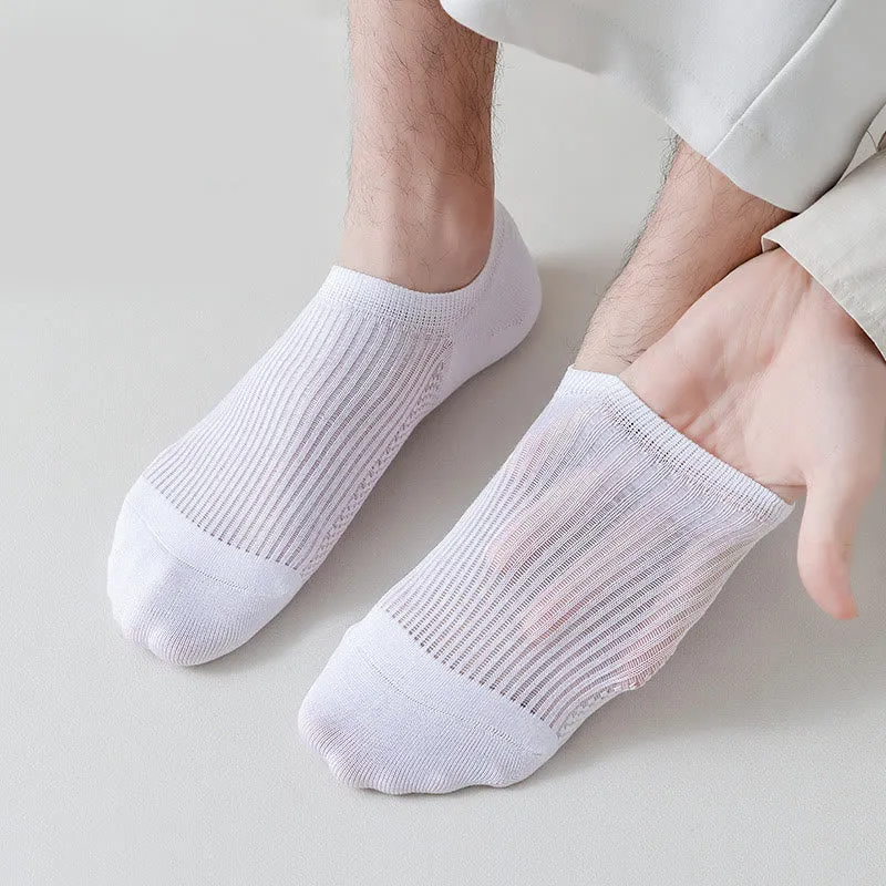 Plus Size Cotton Breathable No Show Socks(6 Pairs)