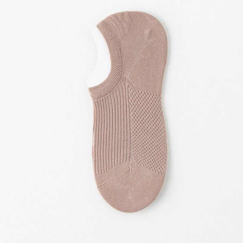 Plus Size Cotton Breathable No Show Socks(6 Pairs)