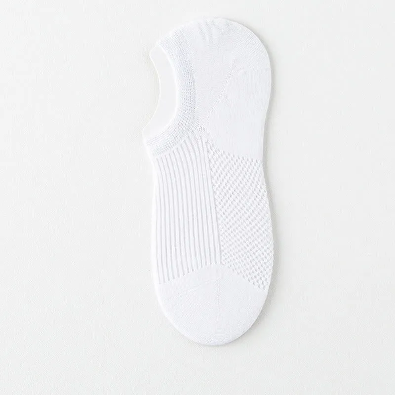 Plus Size Cotton Breathable No Show Socks(6 Pairs)