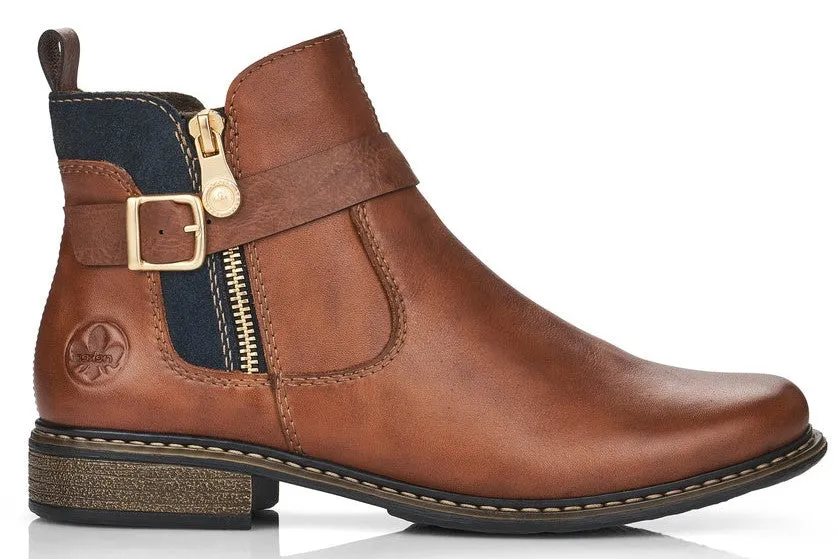Rieker Z4959-22 Womens Leather Chelsea Boot