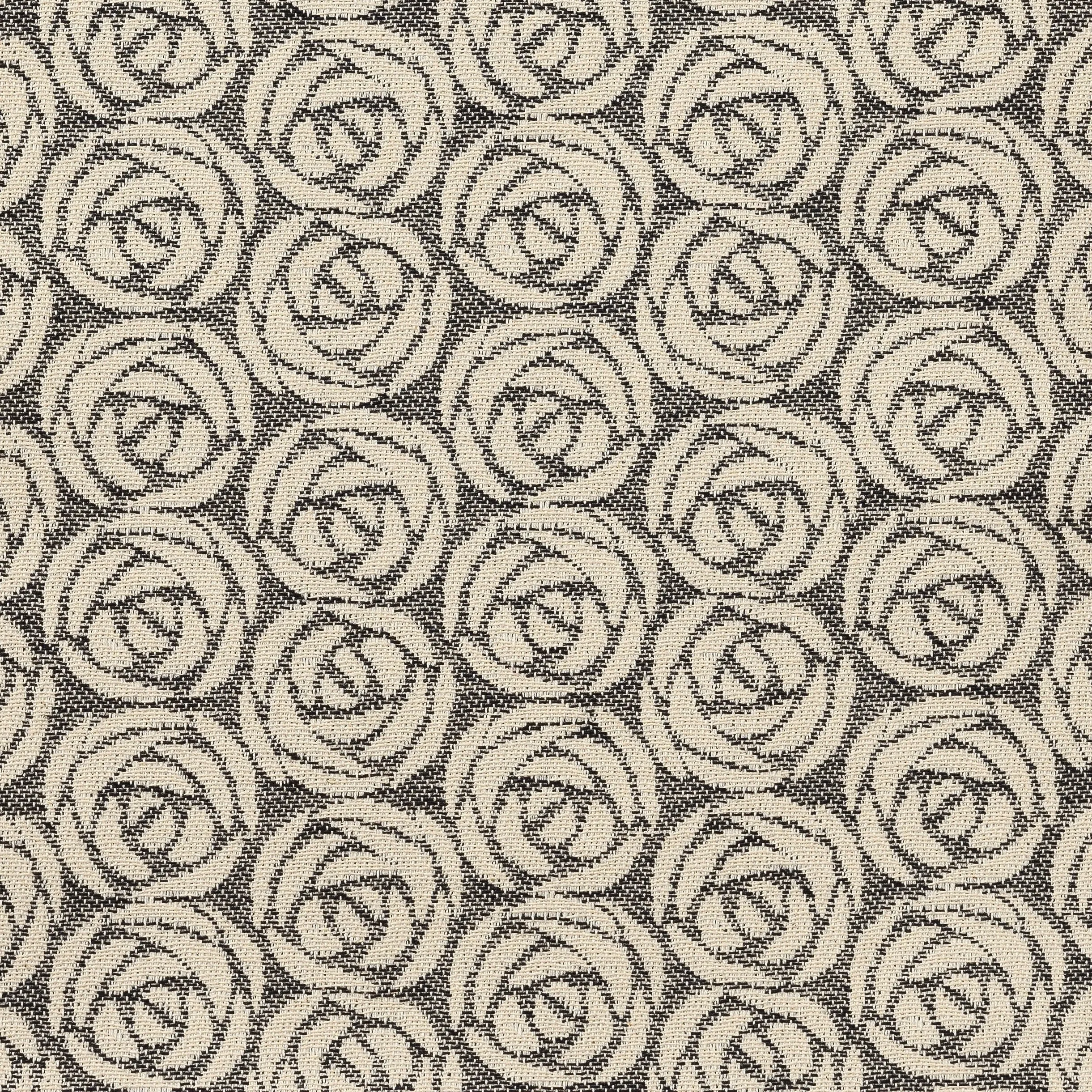 Rose Cotton Fabric Black sample