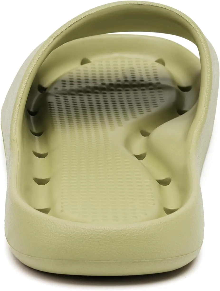 Shower Shoes for Women and Men Massage Slide Sandals Soft Cushioned Anti-Slip Pool Slides Comfort Quick Drying with Drain Holes Bathroom Slippers