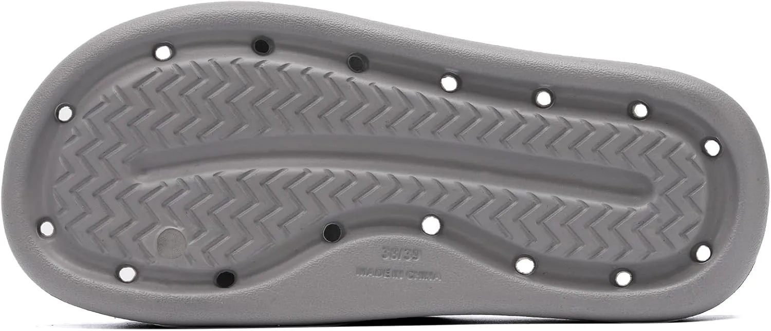 Shower Shoes for Women and Men Massage Slide Sandals Soft Cushioned Anti-Slip Pool Slides Comfort Quick Drying with Drain Holes Bathroom Slippers