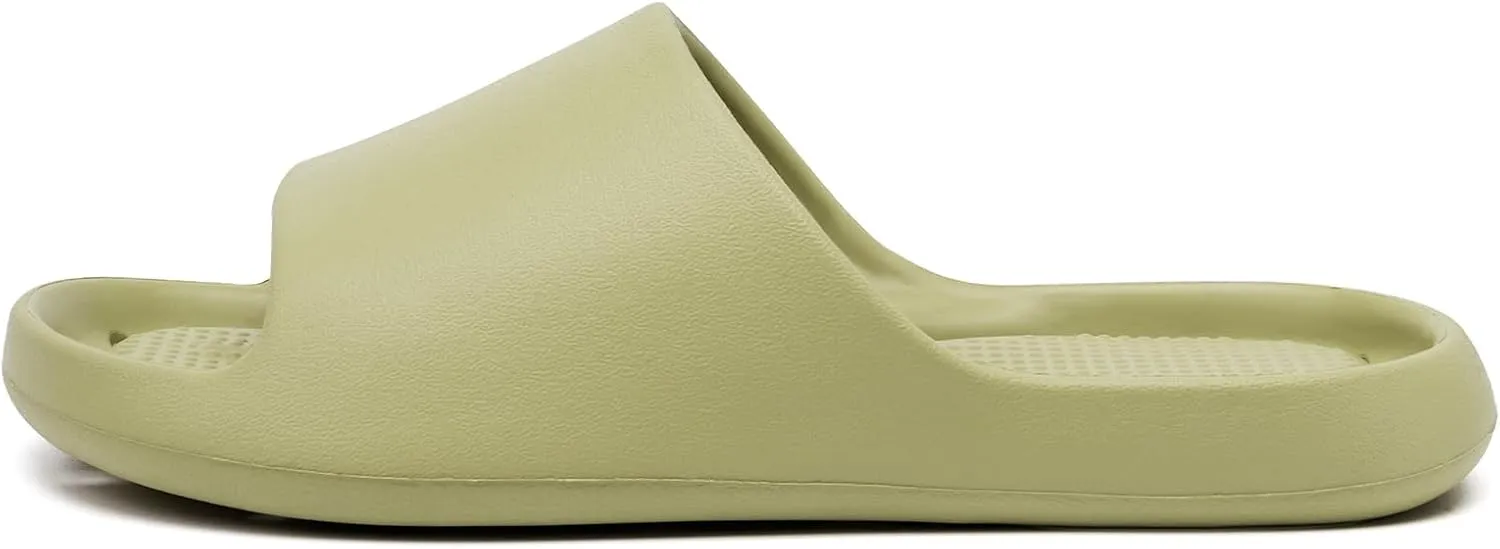 Shower Shoes for Women and Men Massage Slide Sandals Soft Cushioned Anti-Slip Pool Slides Comfort Quick Drying with Drain Holes Bathroom Slippers
