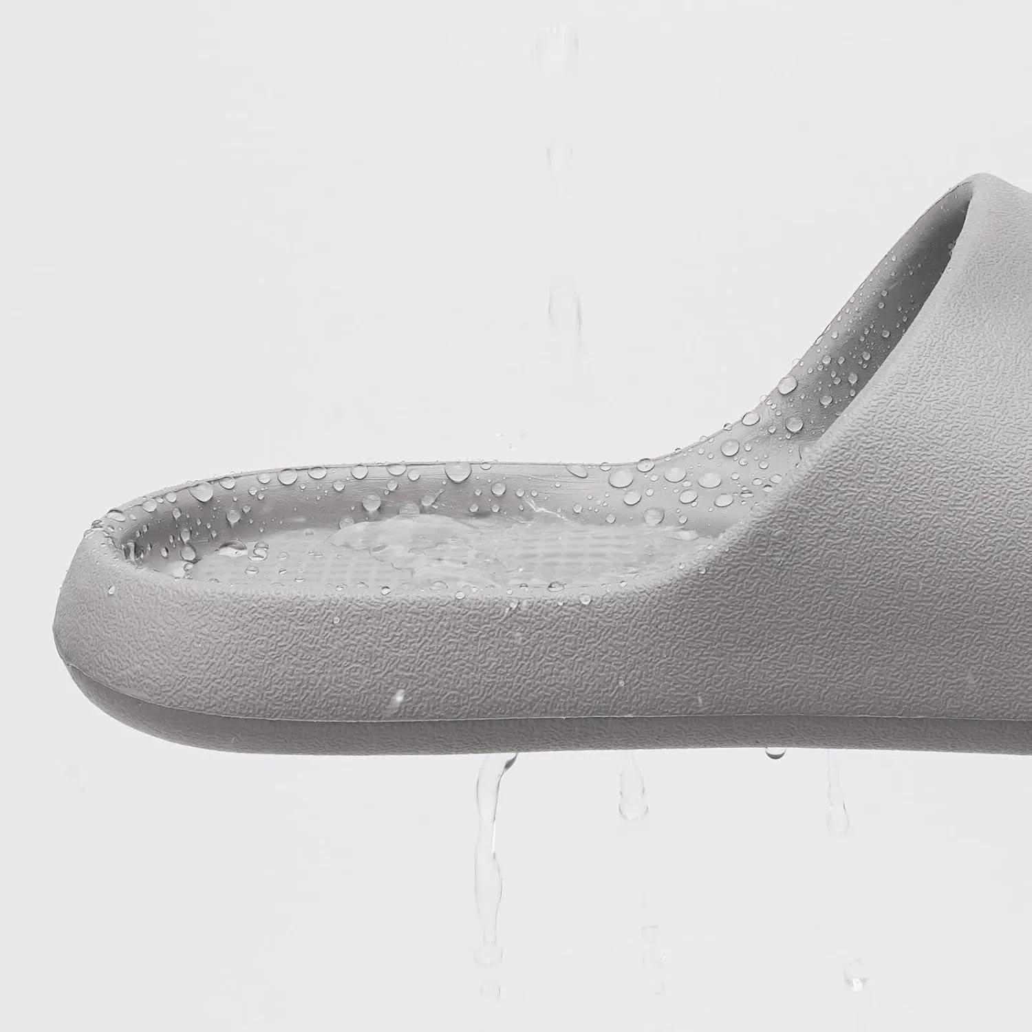 Shower Shoes for Women and Men Massage Slide Sandals Soft Cushioned Anti-Slip Pool Slides Comfort Quick Drying with Drain Holes Bathroom Slippers