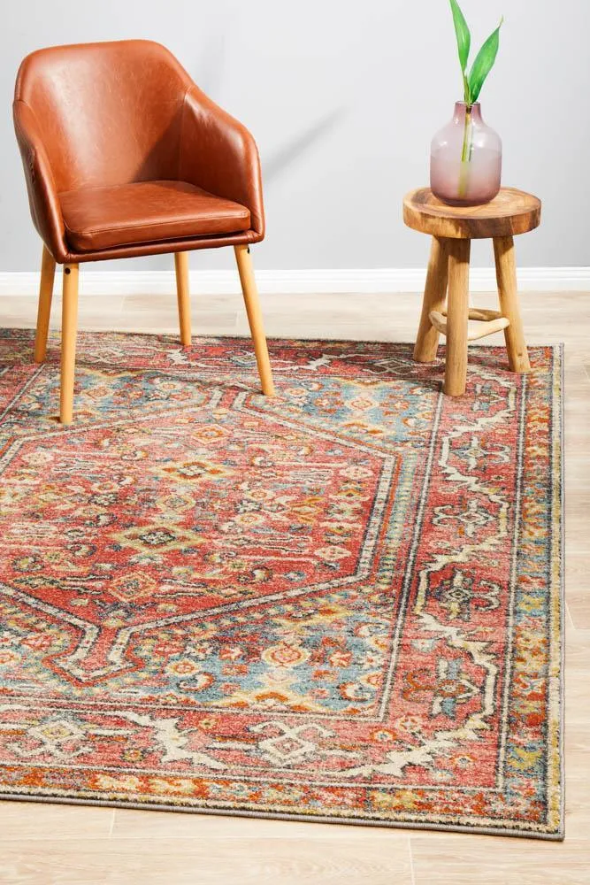 Tabriz Oriental Motif In Distressed Colors For A Trendy Vintage Vibe