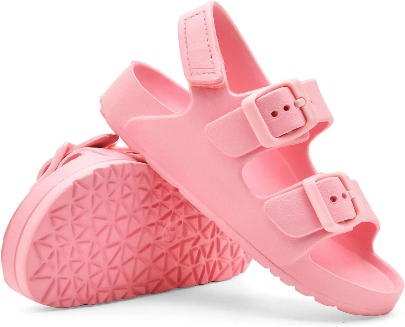 Toddler Unisex Adjustable Buckle Sandals ?C Comfortable Open Toe Beach & Pool Shoes for Boys & Girls with Back Strap