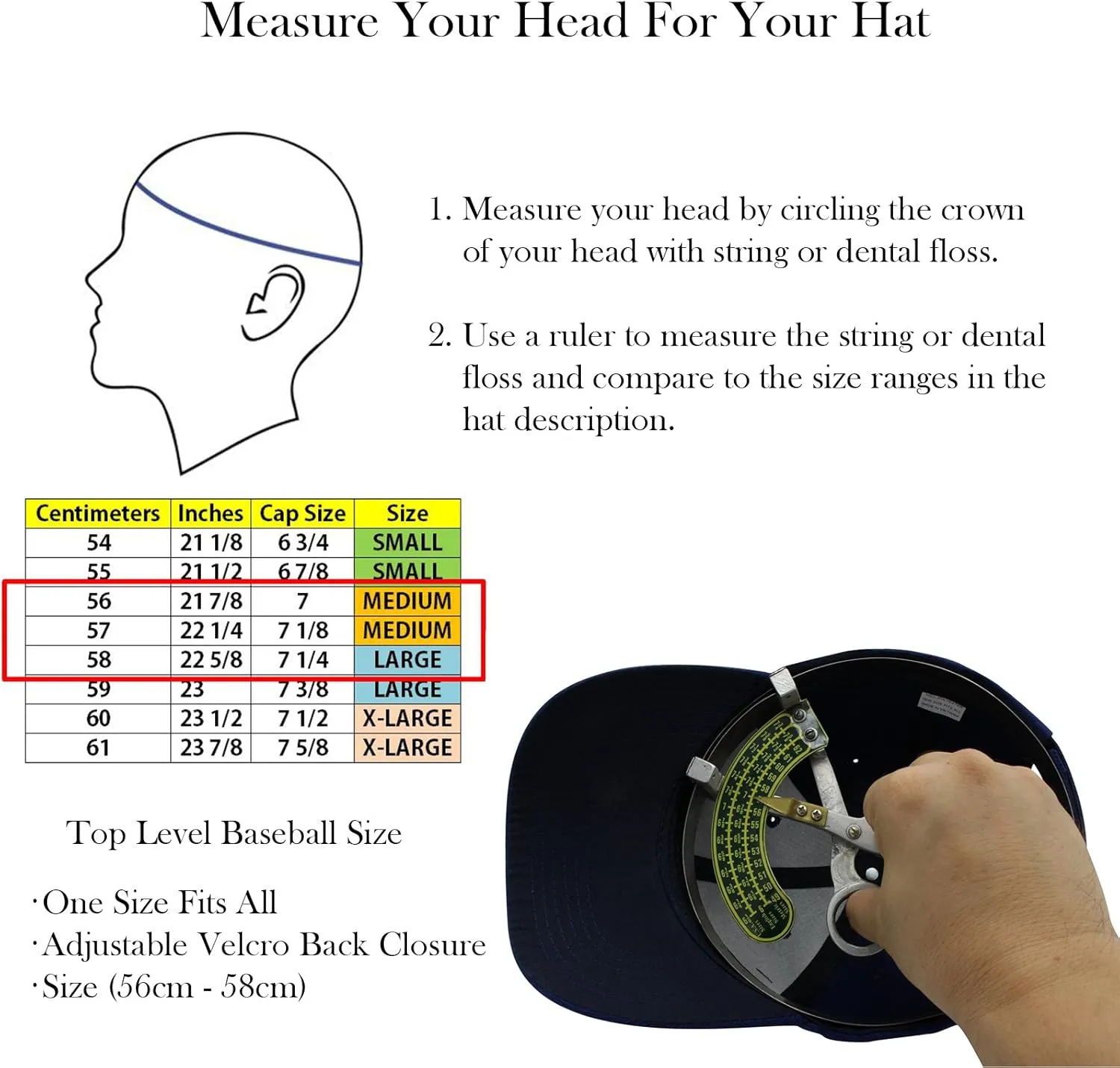 Top Level Baseball Cap Men Women - Classic Adjustable Plain Hat