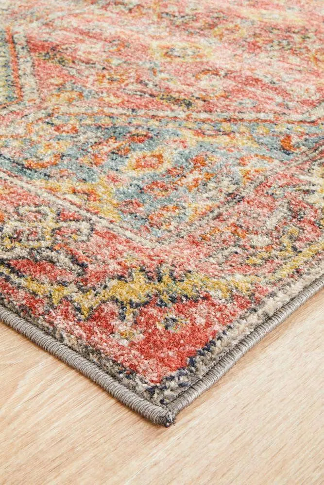 Zora Red Tribal Runner Rug